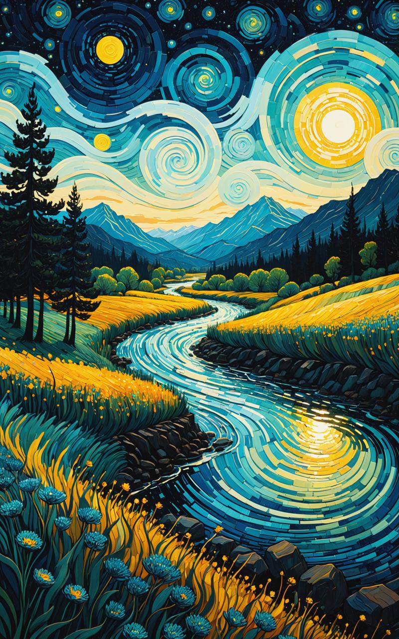 10178-1903444848-Art by James R. Eads, Swirling and flowing lines define the vivid landscapes and sky, drawing inspiration from Van Gogh's Starry.png